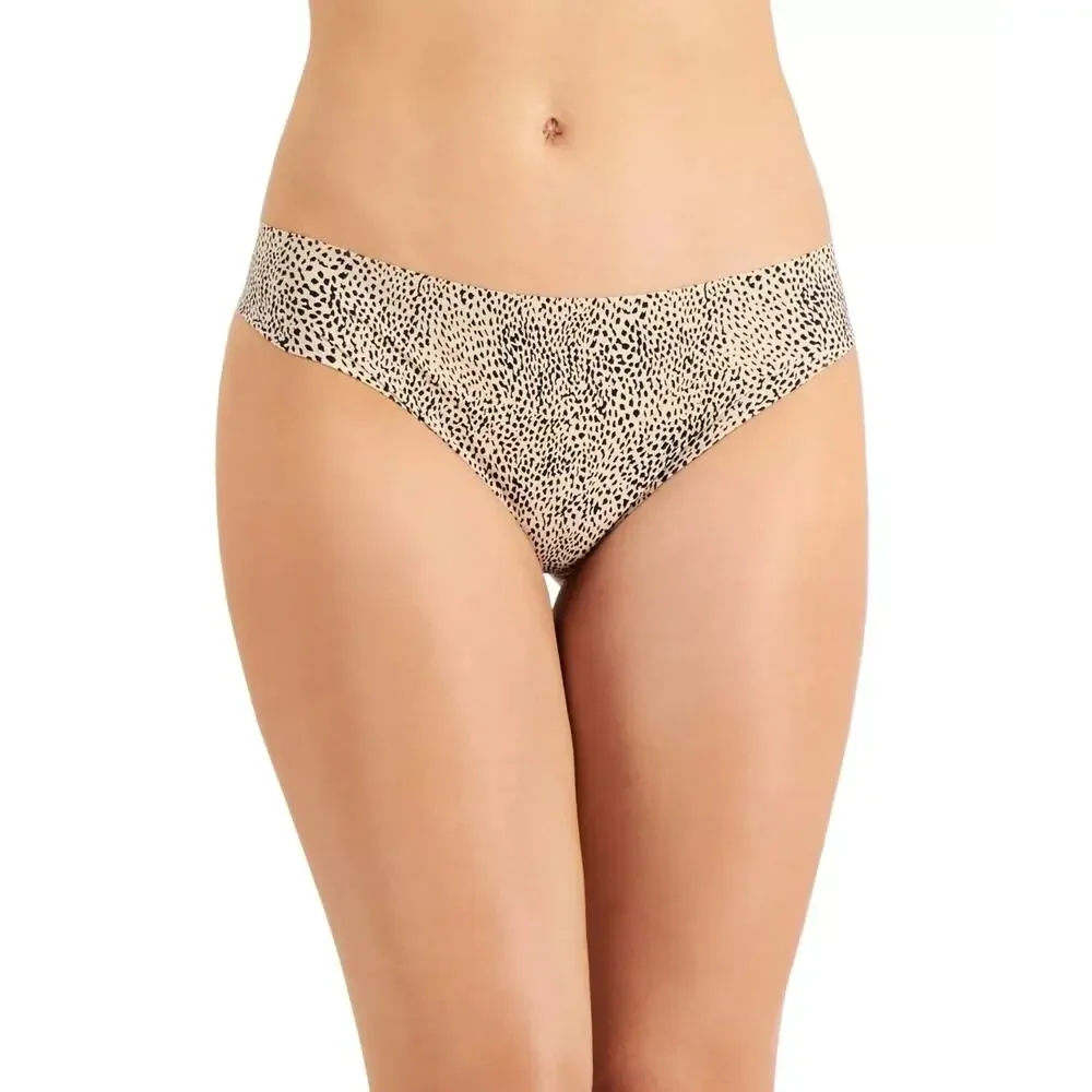 Lot Thong Panties Underwear 9 Alfani Womens XL Gray Leopard Beige Blue Nude